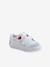 Stoffen tennisschoenen met klittenband voor babymeisjes groen madeliefjesprint+ijsblauw+paars, bedrukt+roze, bedrukt+veel roze+WIT - vertbaudet enfant 