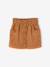 Fluwelen rok met zakjes hartjes antraciet+groenblauw+kameel+zachtpaars - vertbaudet enfant 