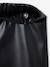 Lange slim legging met leerlook zwart - vertbaudet enfant 