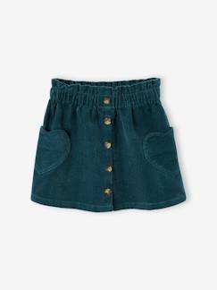 - Fluwelen rok met zakjes hartjes