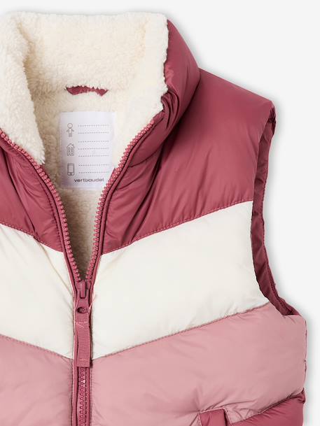 Lichte bodywarmer zonder mouwen pruim - vertbaudet enfant 
