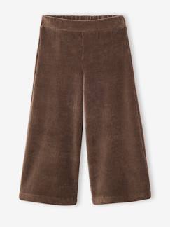 -Wijde, fluwelen broek voor meisjes