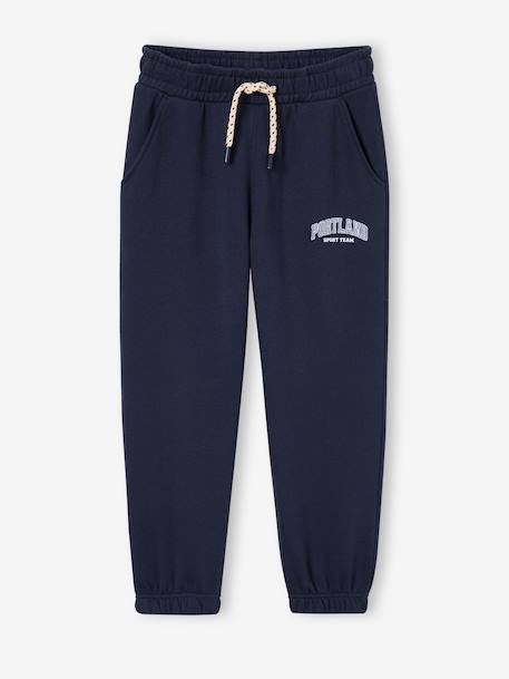Joggingbroek jongen met print beige+dennen+marineblauw - vertbaudet enfant 