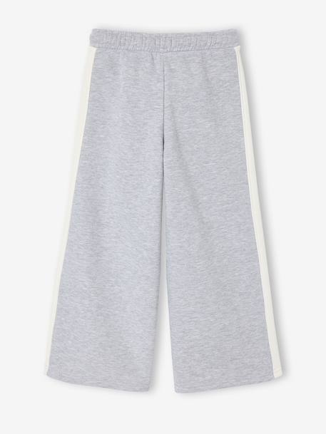 Wijde joggingbroek voor meisjes gemêleerd grijs - vertbaudet enfant 