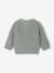 Babyvestje van grof gebreid breisel gemêleerd beige+saliegroen - vertbaudet enfant 