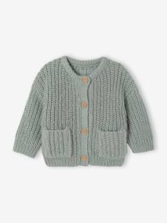 -Babyvestje van grof gebreid breisel