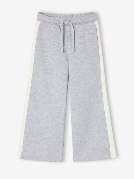 Wijde joggingbroek voor meisjes gemêleerd grijs - vertbaudet enfant 