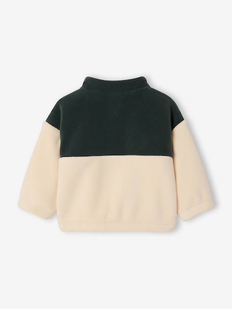 Fleece babysweater met opstaande kraag dennen - vertbaudet enfant 