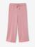 Wijde joggingbroek voor meisjes oudroze - vertbaudet enfant 
