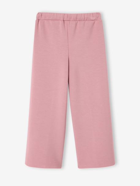 Wijde joggingbroek voor meisjes oudroze - vertbaudet enfant 