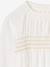 Meisjesblouse met lange mouwen ecru - vertbaudet enfant 