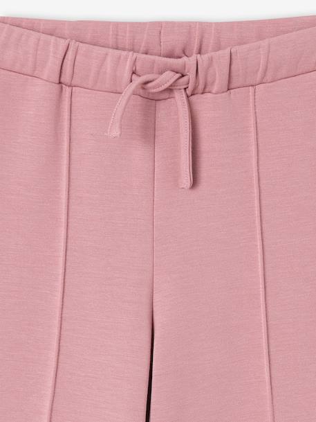 Wijde joggingbroek voor meisjes oudroze - vertbaudet enfant 