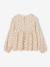 Meisjesblouse met lange mouwen ecru+rouge - vertbaudet enfant 