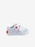 Stoffen tennisschoenen met klittenband voor babymeisjes groen madeliefjesprint+ijsblauw+paars, bedrukt+roze, bedrukt+veel roze+WIT - vertbaudet enfant 