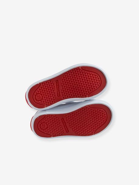Stoffen tennisschoenen met klittenband voor babymeisjes groen madeliefjesprint+ijsblauw+paars, bedrukt+roze, bedrukt+veel roze+WIT - vertbaudet enfant 