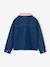 Denim meisjesjas met ribkraag middenblauw - vertbaudet enfant 