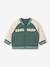 Baby jongens teddyvest met rits smaragdgroen - vertbaudet enfant 