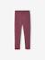 Set van 2 leggings gevoerd met fleece mesh voor meisjes antraciet+pruim - vertbaudet enfant 
