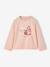 Meisjes T-shirt met lange mouwen roze (poederkleur) - vertbaudet enfant 