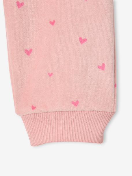 Velours meisjespyjama ecru - vertbaudet enfant 