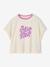 Meisjes T-shirt met korte mouwen ecru - vertbaudet enfant 