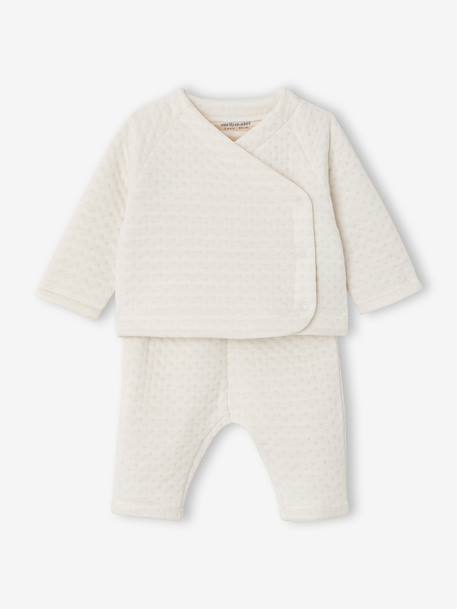 Personaliseerbare set voor babyjongens ecru - vertbaudet enfant 