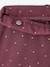 Set van 2 leggings gevoerd met fleece mesh voor meisjes antraciet+pruim - vertbaudet enfant 