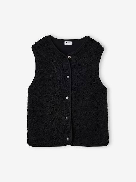 Mouwloos vest chocoladebruin+zandbeige+zwart - vertbaudet enfant 