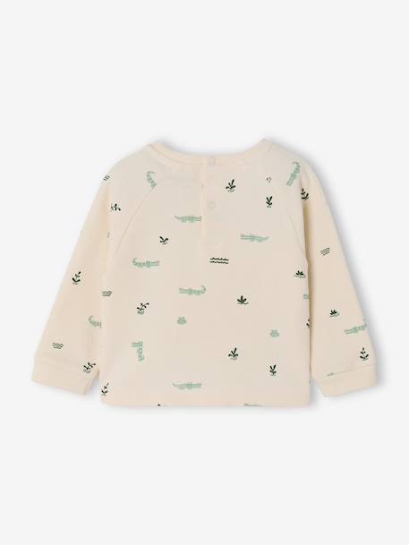 Babyjongens T-shirt met lange mouwen grijsblauw+vanille - vertbaudet enfant 
