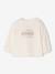 Babyshirt met lange mouwen en print ecru - vertbaudet enfant 