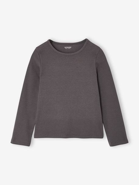 Set van 3 meisjes T-shirts met lange mouwen ecru+inktblauw+vanille - vertbaudet enfant 