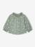 Babyshirt met lange mouwen en print saliegroen+vanille - vertbaudet enfant 