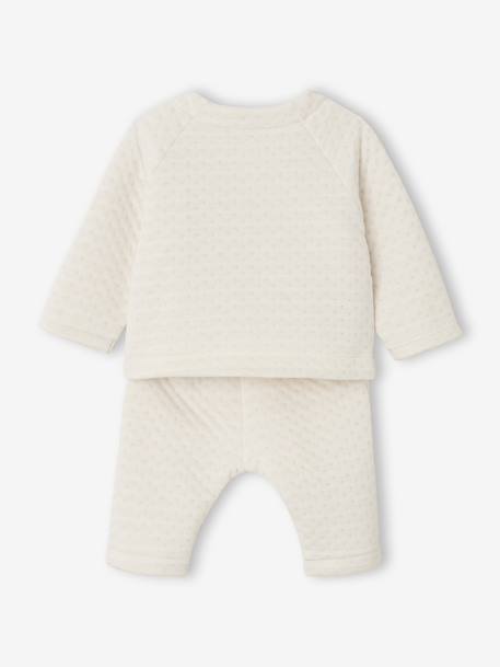 Personaliseerbare set voor babyjongens ecru - vertbaudet enfant 