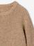 Jongens trui met ronde hals gemêleerd beige - vertbaudet enfant 