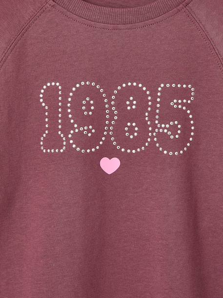 Meisjesshirt met studs inktblauw+pruim - vertbaudet enfant 