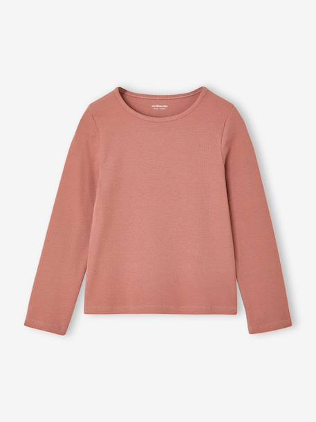 Set van 3 meisjes T-shirts met lange mouwen ecru+inktblauw+vanille - vertbaudet enfant 
