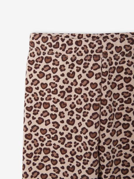 Meisjeslegging met fleecevoering Bruin met print+donkergrijs+grijs, bedrukt+inktblauw+rozenhout - vertbaudet enfant 