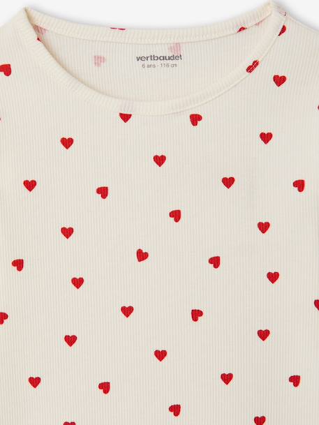 Set van 3 meisjes T-shirts met lange mouwen ecru+inktblauw+vanille - vertbaudet enfant 