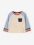 Babyjongens T-shirt met lange mouwen grijsblauw+vanille - vertbaudet enfant 