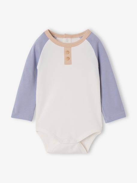 Set van 2 babyrompers met polokraag gemêleerd grijs - vertbaudet enfant 