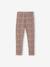 Meisjeslegging met fleecevoering Bruin met print+donkergrijs+grijs, bedrukt+inktblauw+rozenhout - vertbaudet enfant 