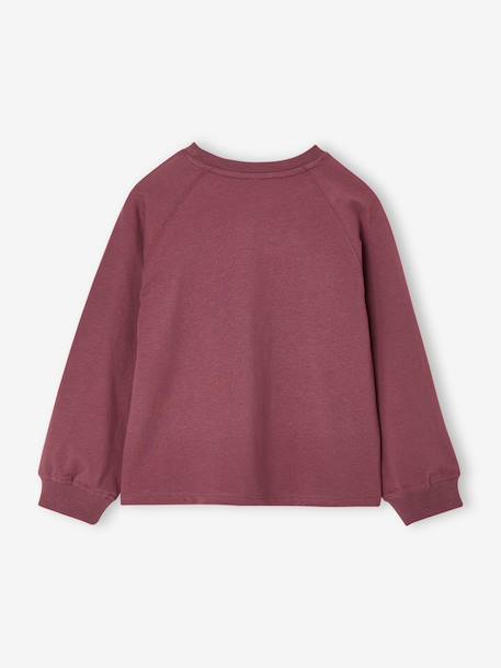 Meisjesshirt met studs inktblauw+pruim - vertbaudet enfant 