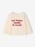 Babyshirt met lange mouwen en print roze (poederkleur)+vanille - vertbaudet enfant 