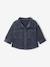 Overshirt van ribfluweel voor baby's grijsblauw - vertbaudet enfant 