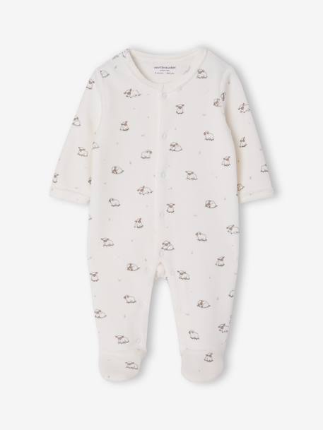 Set van 2 boxpakken voor baby's cappuccino+lichtroze+saliegroen - vertbaudet enfant 
