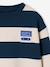 Jongenssweater met ronde hals hazelnoot+marineblauw+pistache - vertbaudet enfant 