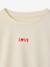 Meisjesshirt met lange mouwen antraciet+ecru+oudroze - vertbaudet enfant 