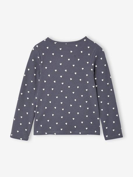 Set van 3 meisjes T-shirts met lange mouwen ecru+inktblauw+vanille - vertbaudet enfant 