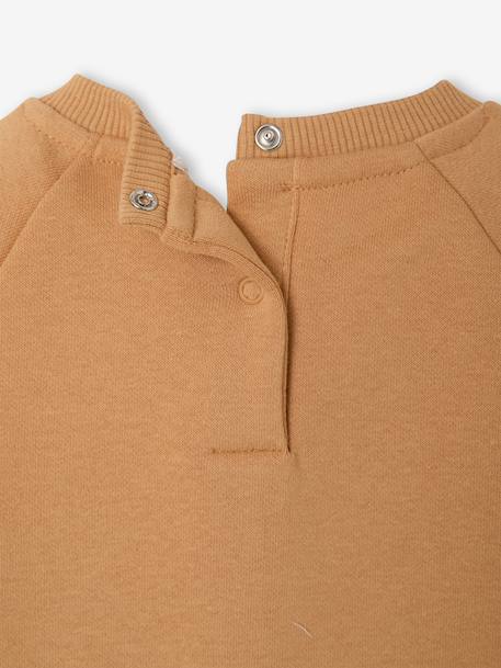 Baby sweater met lange mouwen marineblauw+okergeel - vertbaudet enfant 