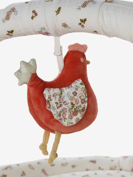 Meegroei speelmat met bogen en rand BABYLON beige+rood+sinaasappel+wit - vertbaudet enfant 